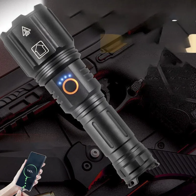 Linterna LED Recargable Digital